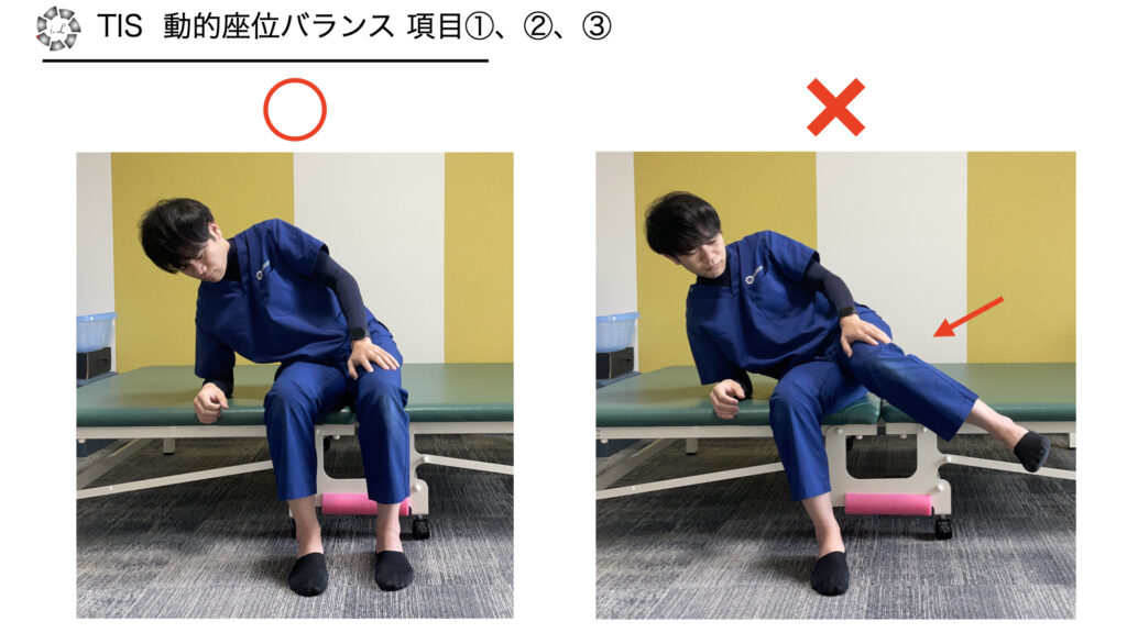 TIS 動的座位バランス 項目①