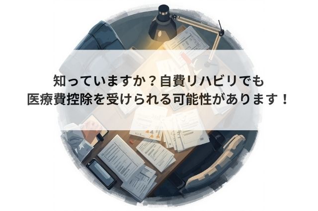 知っていますか？自費リハビリでも医療費控除を受けられる可能性があります！