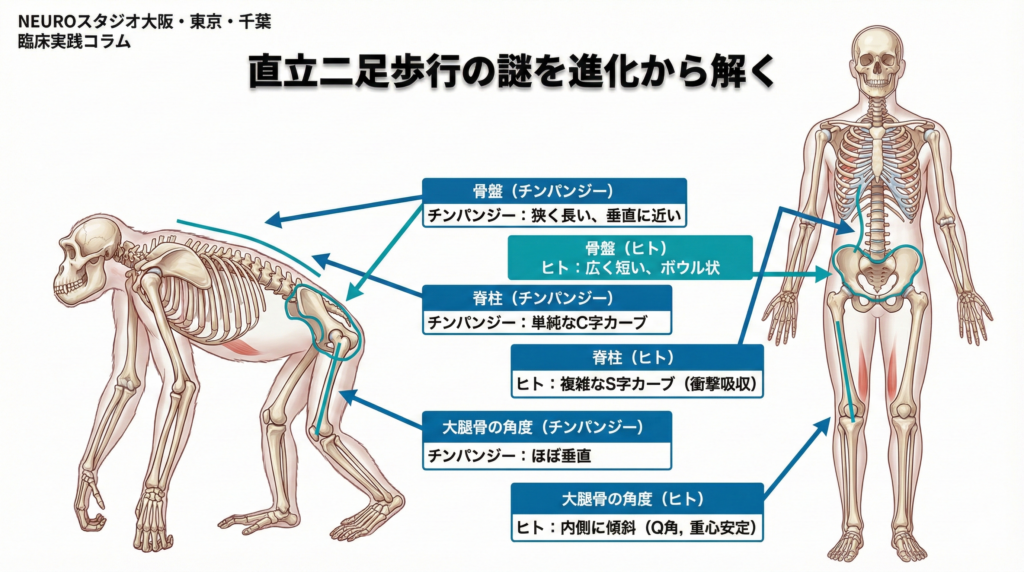 直立二足歩行の謎を進化から解く